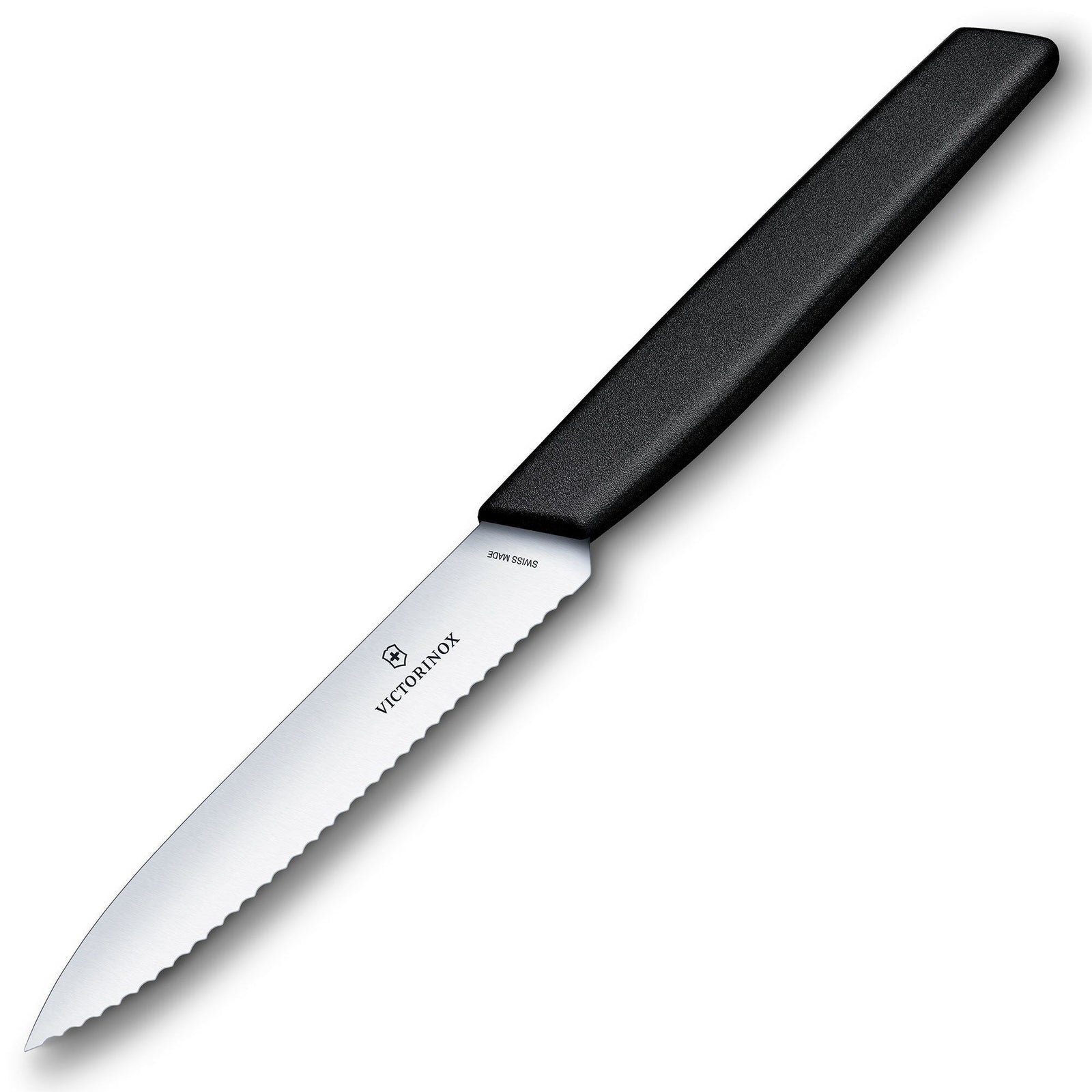 Victorinox Victorinox Swiss Modern savtakket urtekniv 10 cm, sort – produktbillede (Skalknive)