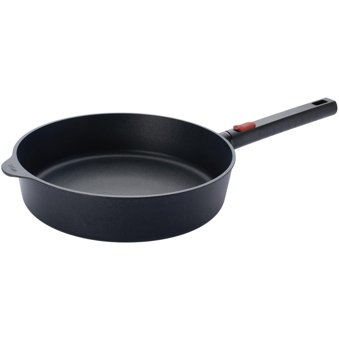 Woll Woll Eco Logic Qxr Sauterpande med aftageligt håndtag Ø28 cm ❤ billede i brug i kategorien Stegepander