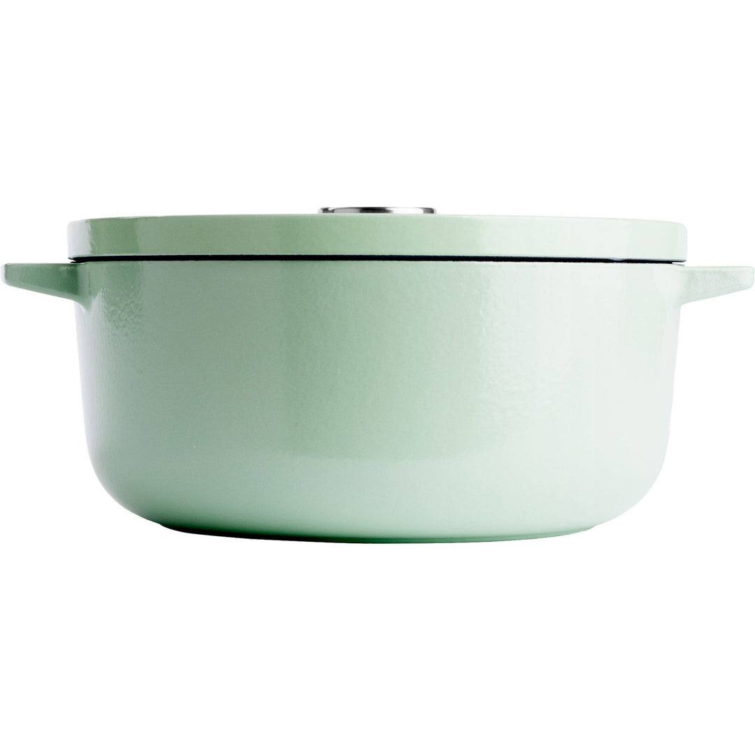 Kitchenaid Kitchenaid Støbejernsgryde 26 cm/5,2 liter, pistachio – vinkelbillede (Støbejernsgryde)