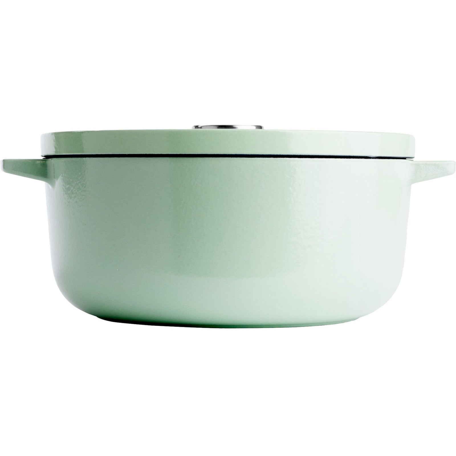 Kitchenaid Kitchenaid Støbejernsgryde 26 cm/5,2 liter, pistachio – vinkelbillede (Støbejernsgryde)