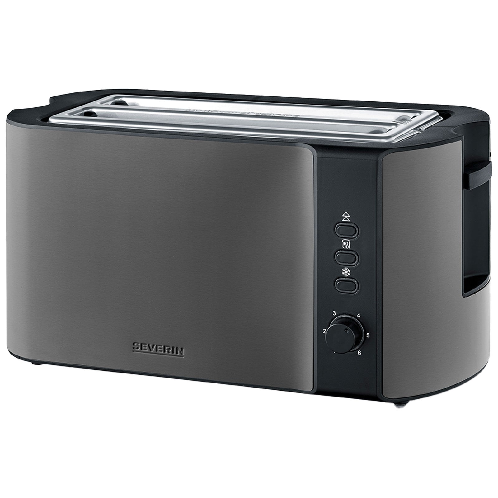 Severin Severin AT 9341 brødrister 4 skiver, dark inox – produktvisning (Brødristere)