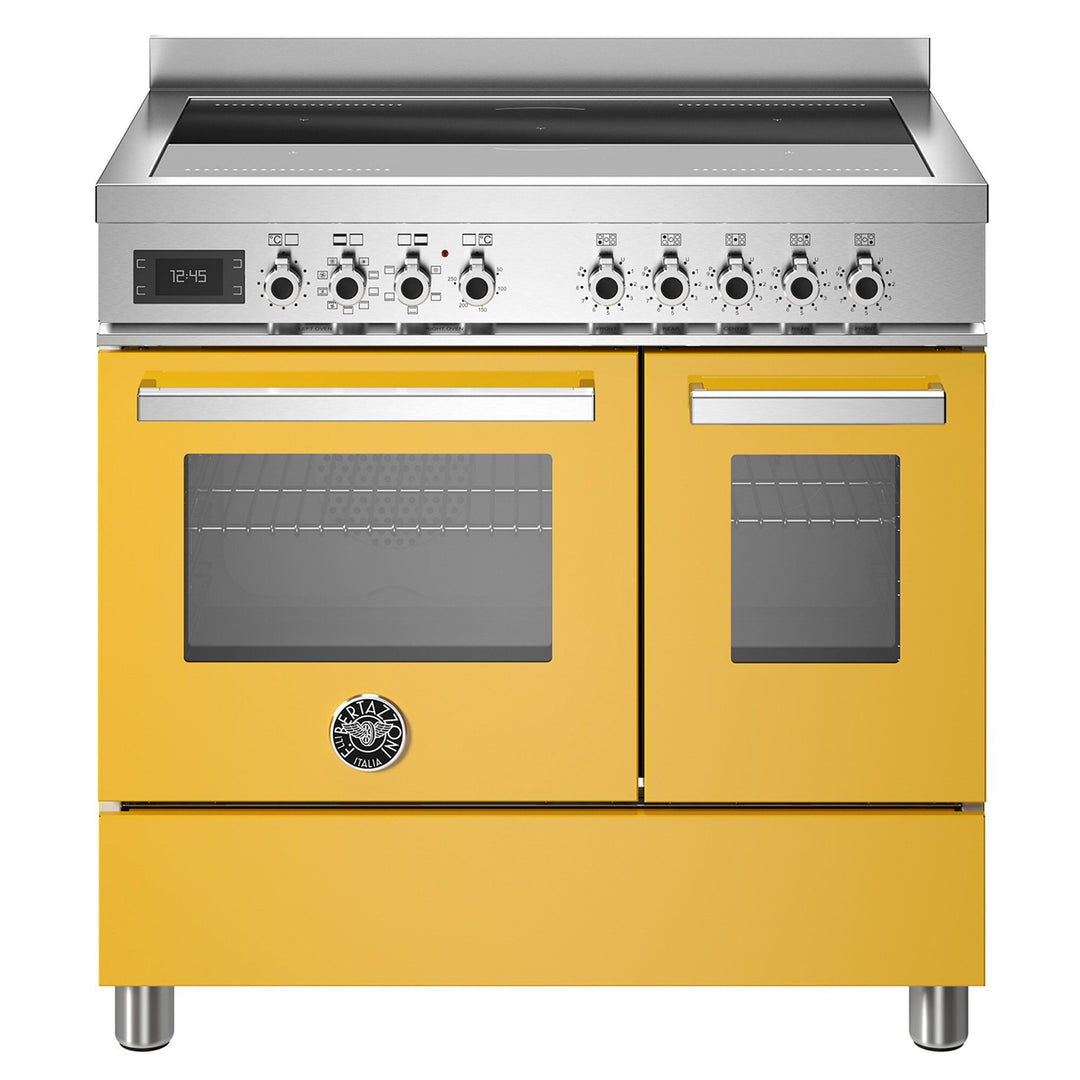 Bertazzoni Bertazzoni PRO95I2EGIT Professional induktionskomfur med dobbeltovn, 90 cm, gul – detaljebillede (Induktionskomfur)