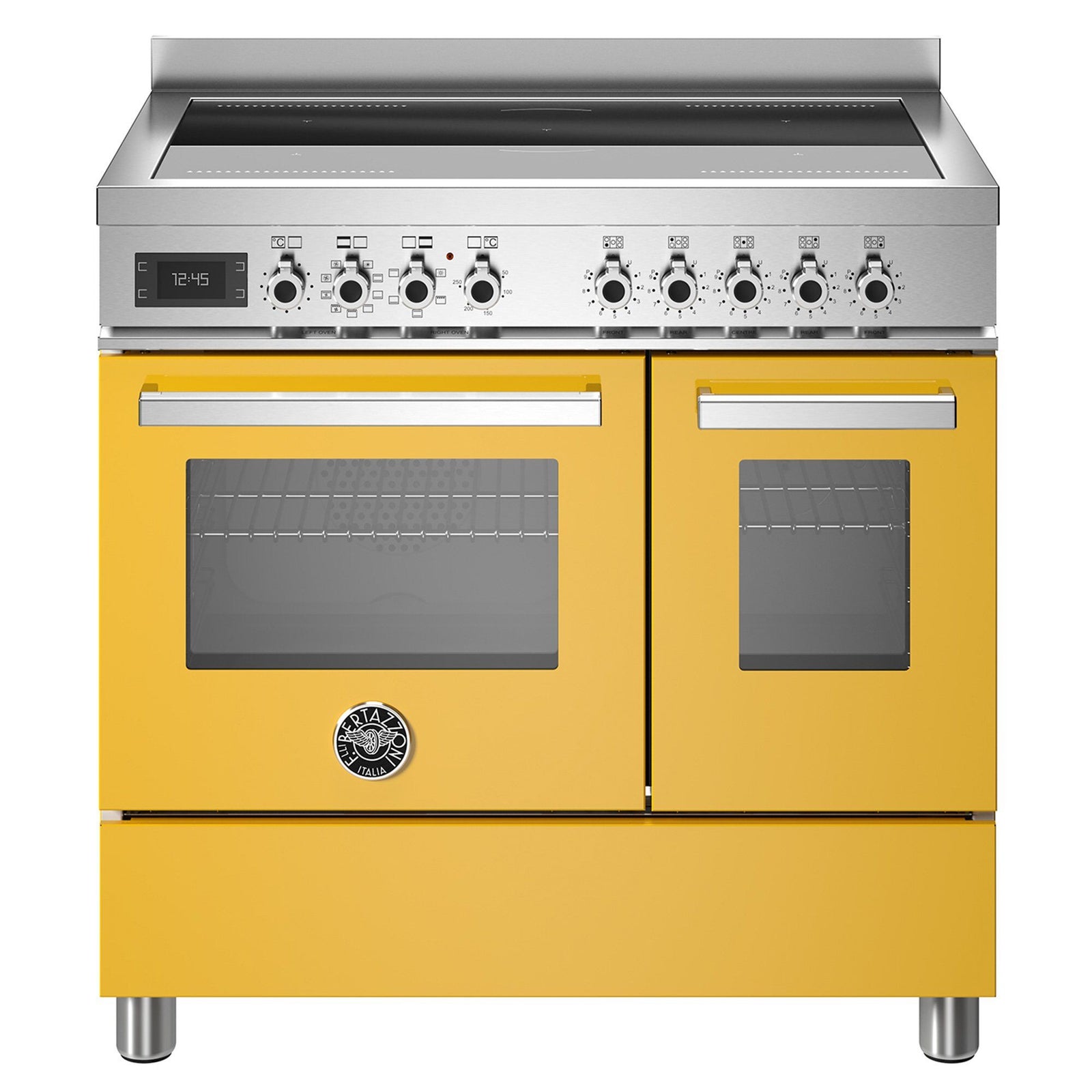 Bertazzoni Bertazzoni PRO95I2EGIT Professional induktionskomfur med dobbeltovn, 90 cm, gul – detaljebillede (Induktionskomfur)