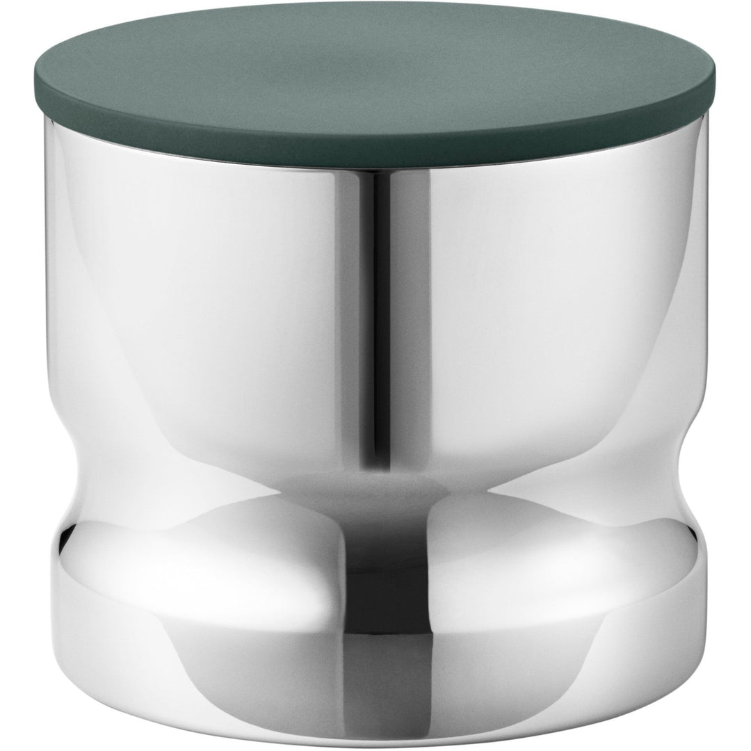 Georg jensen Georg jensen Alfredo opbevaringsboks med låg 0,5 liter, rustfrit stål/grøn – billede i brug (Opbevaringsboks)