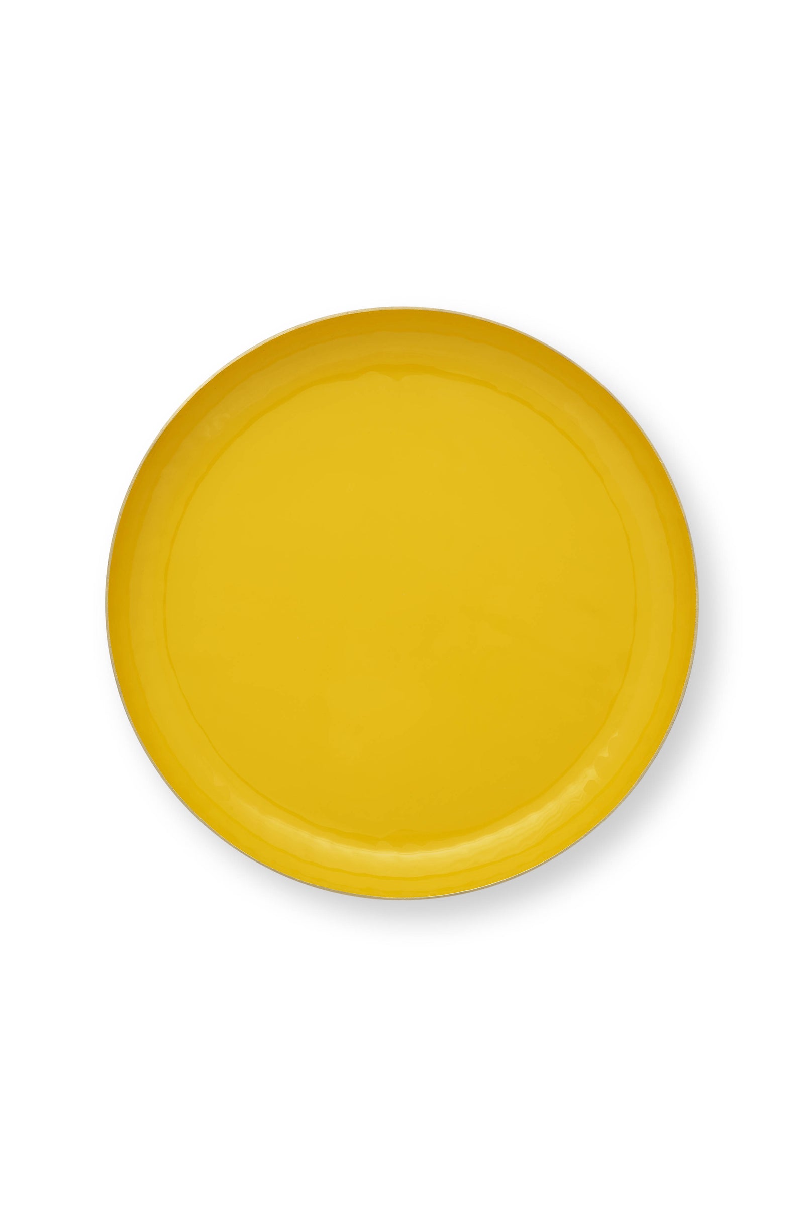 Produktbillede af Tray Enamelled Yellow 30cm på tilbud i høj kvalitet