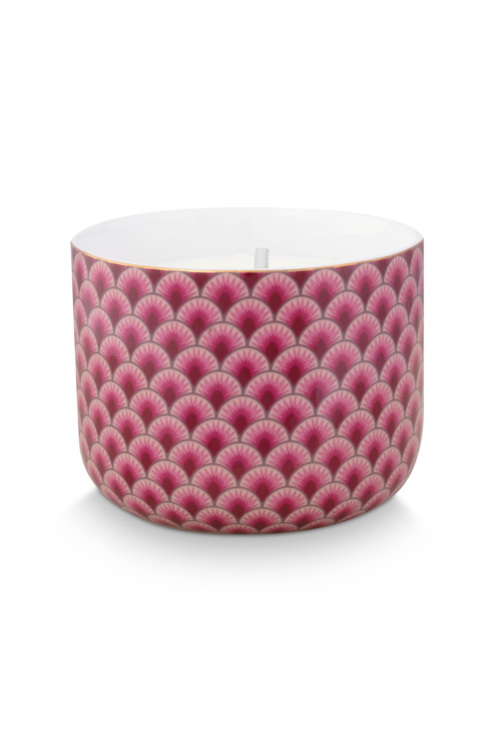 Produktbillede af Candle Box Kyoto Festival Pink 11.7x9.6cm på tilbud i høj kvalitet