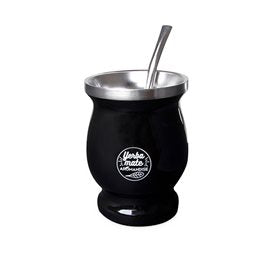 Produktbillede af NatureSource Yerba Mate krus 230 ml m. bombilla sugerør 1 stk. på tilbud