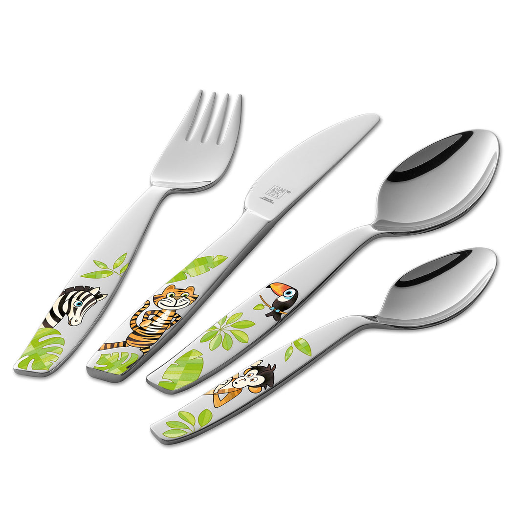 Zwilling Zwilling Jungel børnebestik 4 dele, rustfrit stål ❤ produktbillede (Børneservice)