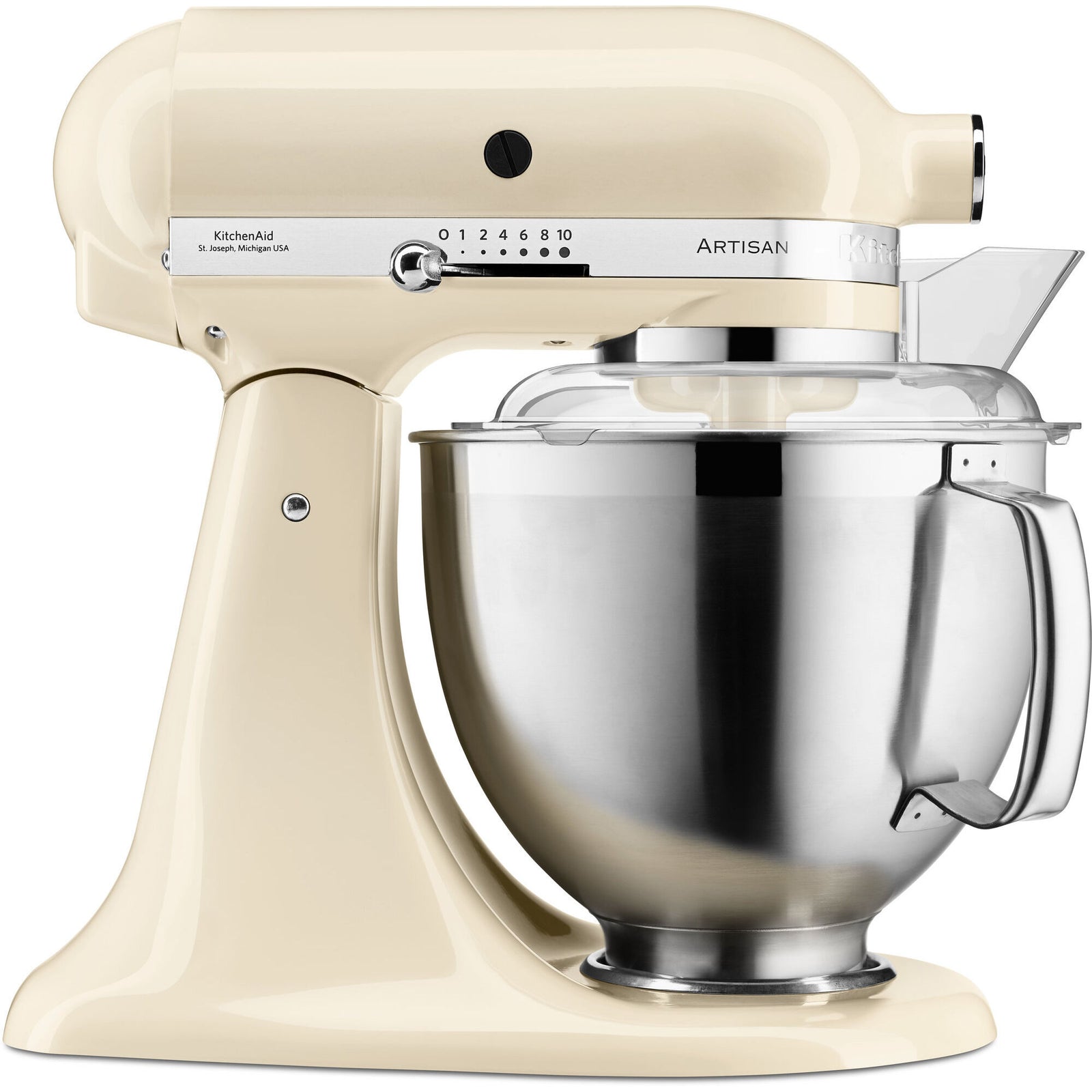 Kitchenaid Kitchenaid Artisan KSM185PSEAC røremaskine, creme ❤ vinkelbillede (Røremaskiner)