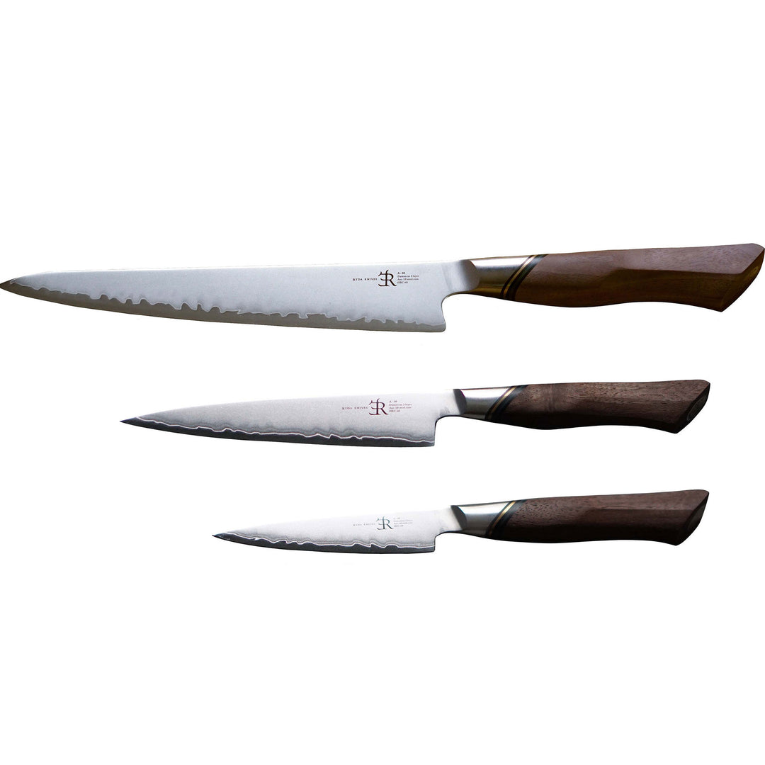 Ryda knives Ryda Knives A-30 Knivssæt - trancherkniv, universal- & skalkniv ❤ produktbillede (Knivsæt)