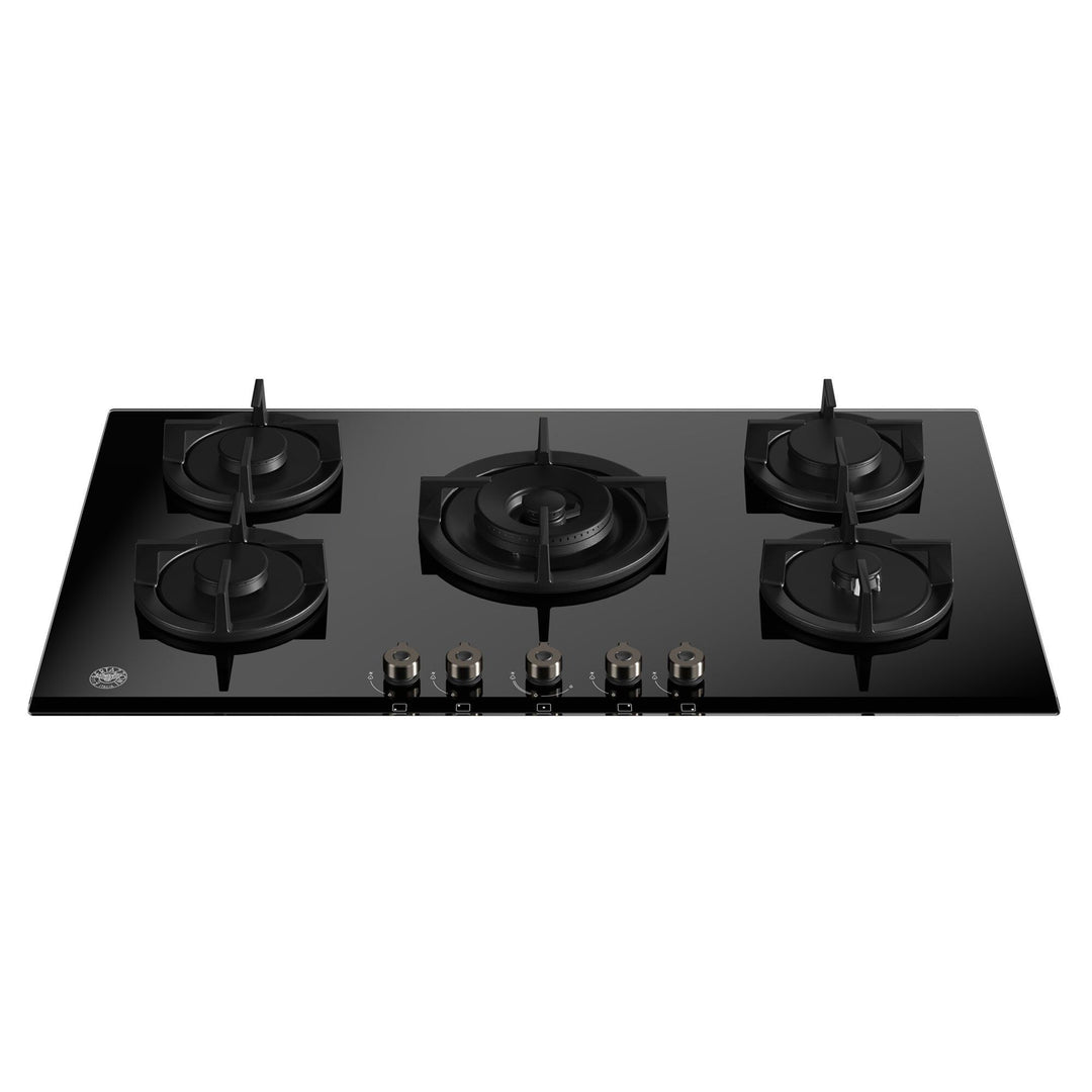 Bertazzoni Bertazzoni Professional P905CPROGNE gaskogeplade 90 cm, sort ❤ vinkelbillede (Gaskogeplade)