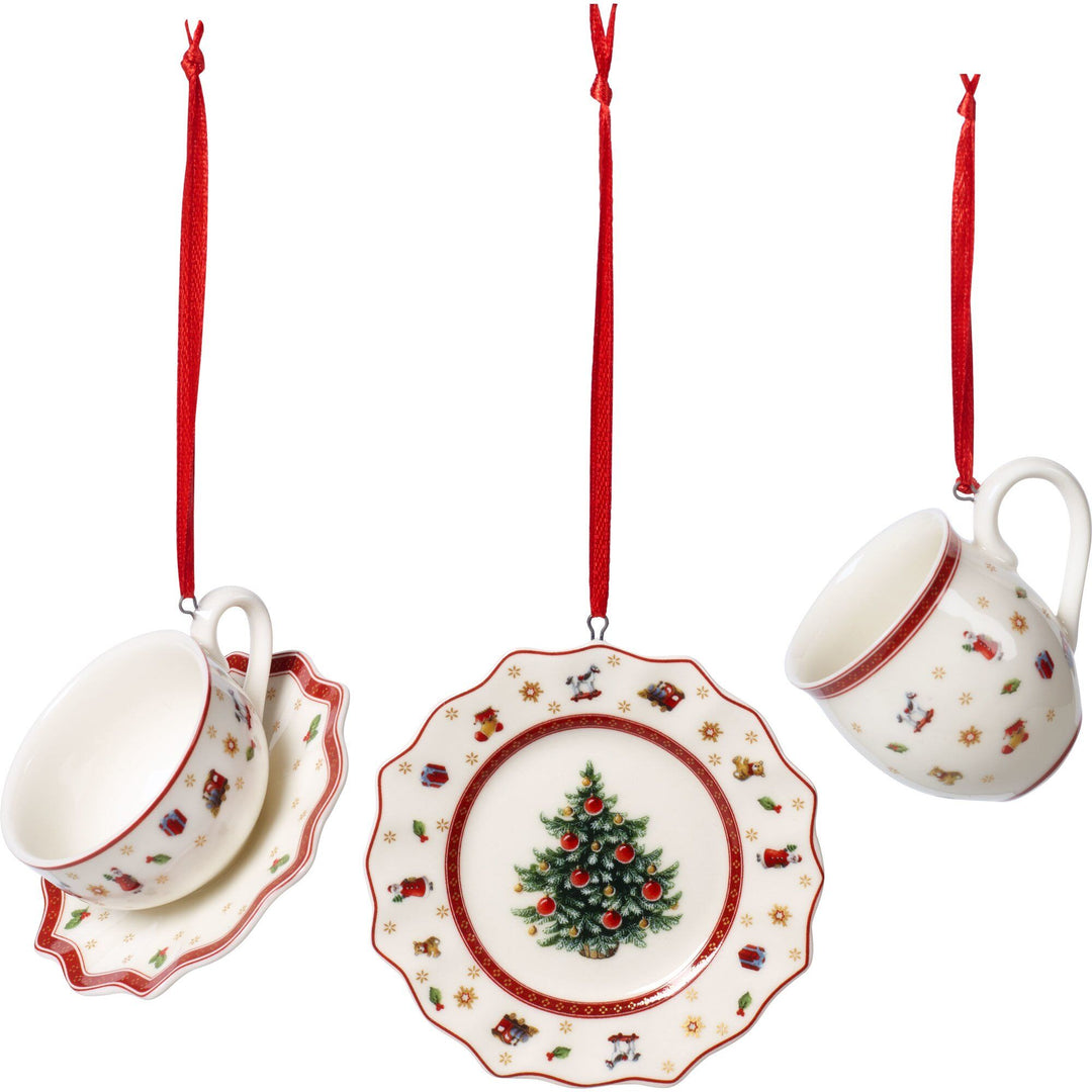 Villeroy & boch Villeroy & boch Toys Delight julepynt serveringssæt 3 dele, hvid – produktbillede (Julepynt)