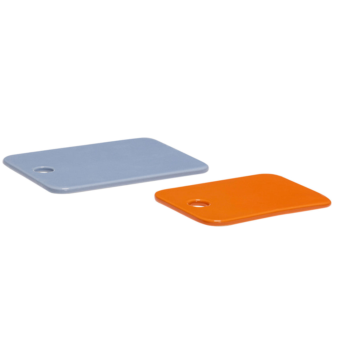 Hübsch Hübsch Amare Smørplatter, lyseblå/orange – vinkelbillede (Bakke)