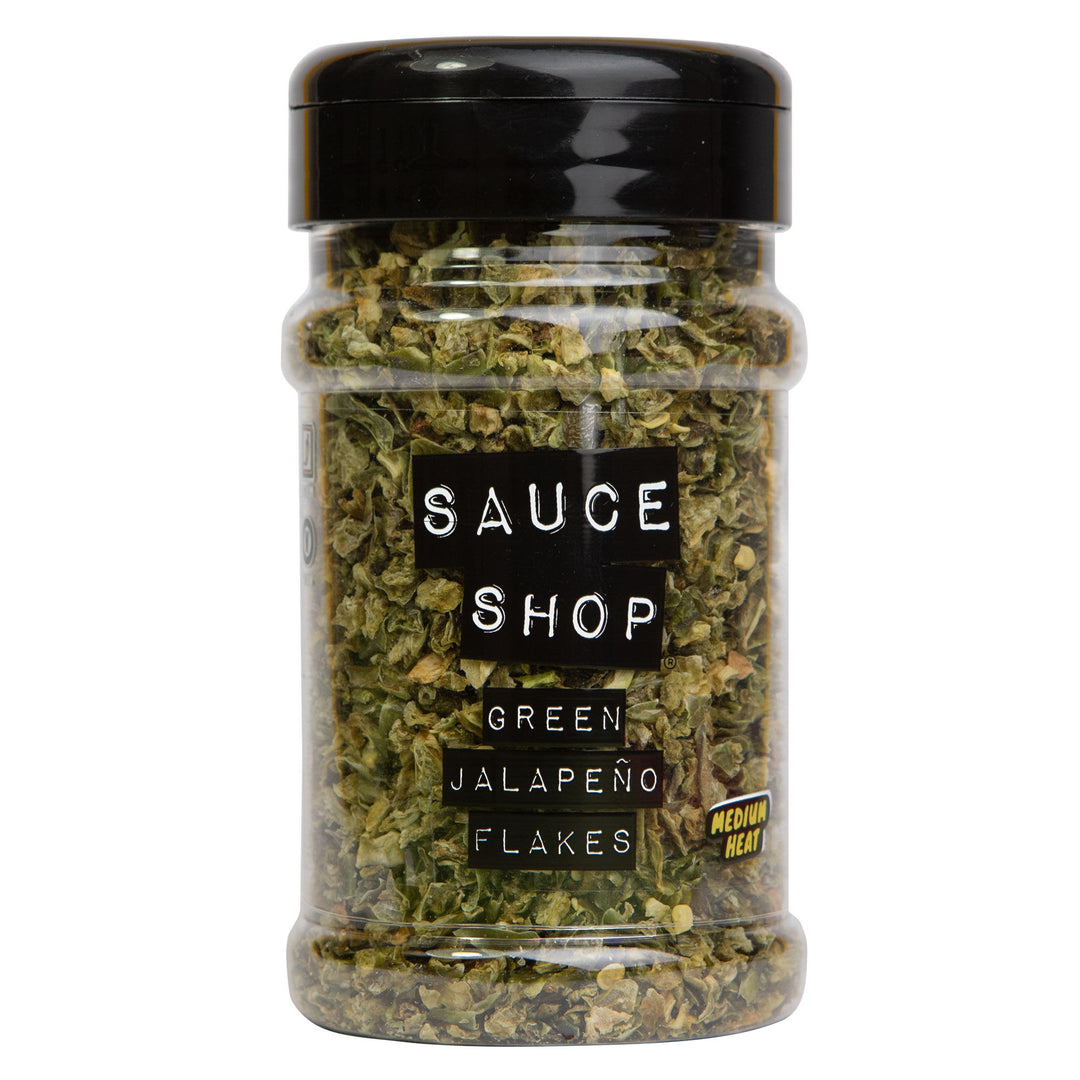 Sauce shop Sauce Shop Green Jalape ±o Flakes – vinkelbillede (Krydderier)