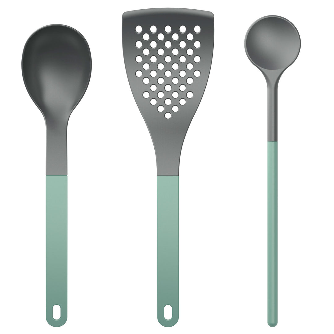 Rosti Rosti 1 Optima køkkenredskabsæt 3 dele, nordic green – vinkelbillede (Køkkenredskaber)