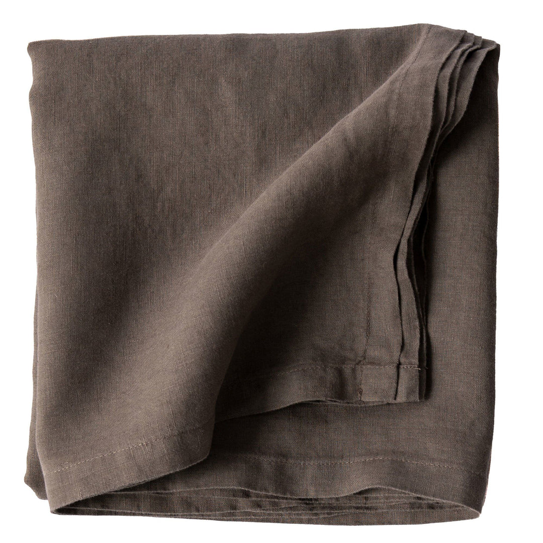 Tell me more Tell me more Dug i hør 145 x 145 cm, taupe ❤ frontbillede (Dug)