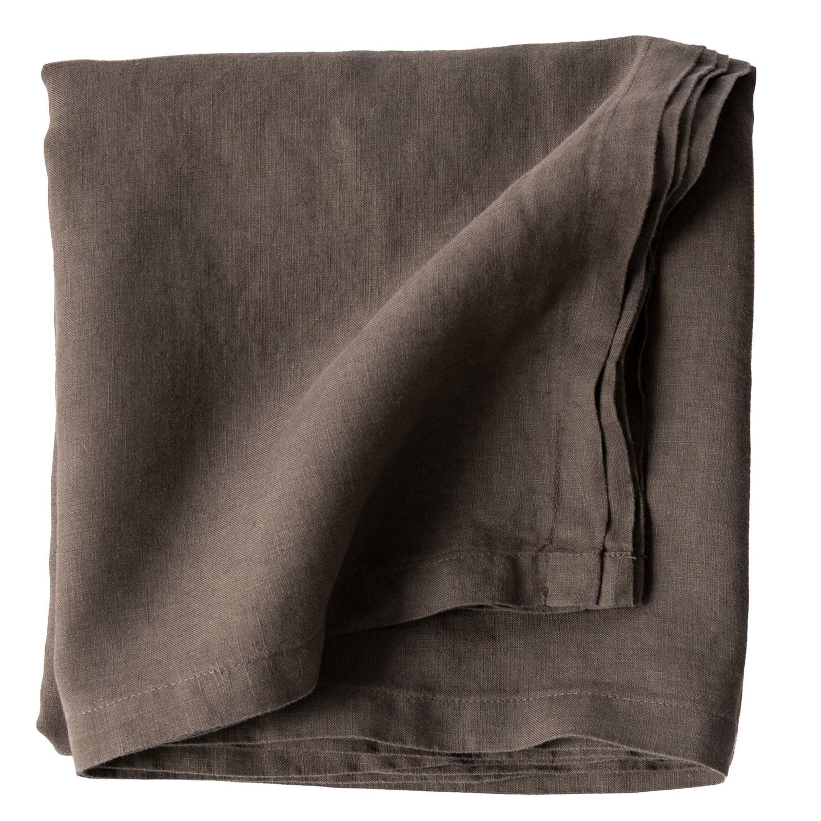 Tell me more Tell me more Dug i hør 145 x 145 cm, taupe ❤ frontbillede (Dug)