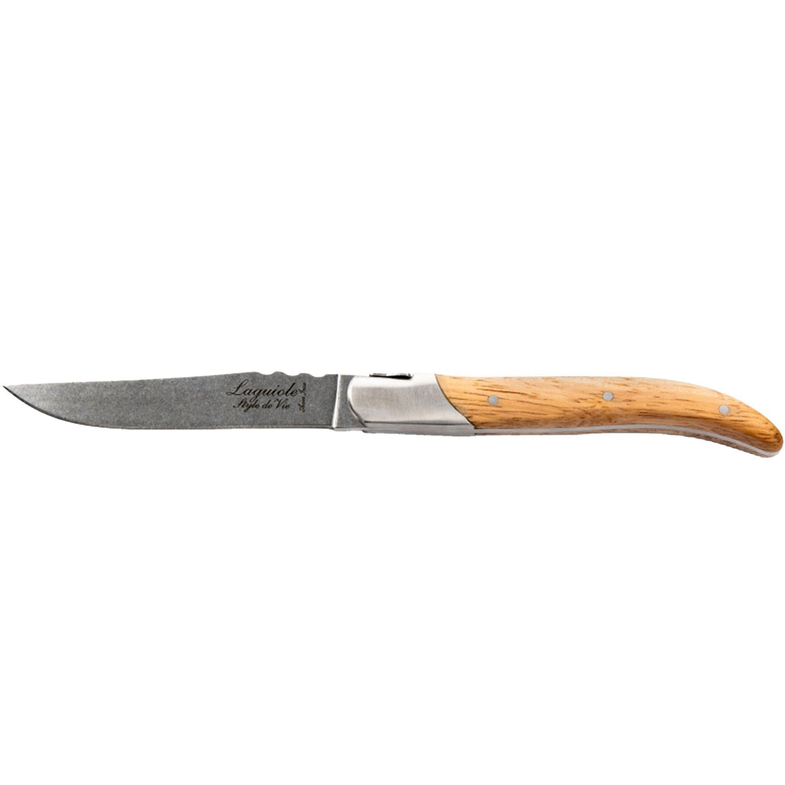 Laguiole Laguiole Grillknive 6-pack, egetræ ❤ detaljebillede (Grillknive)