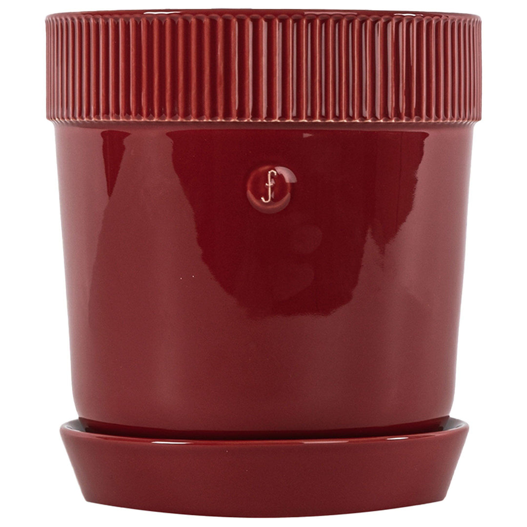 Sagaform Sagaform Elise urtepotte med underskål, 14 cm – produktbillede (Urtepotte)
