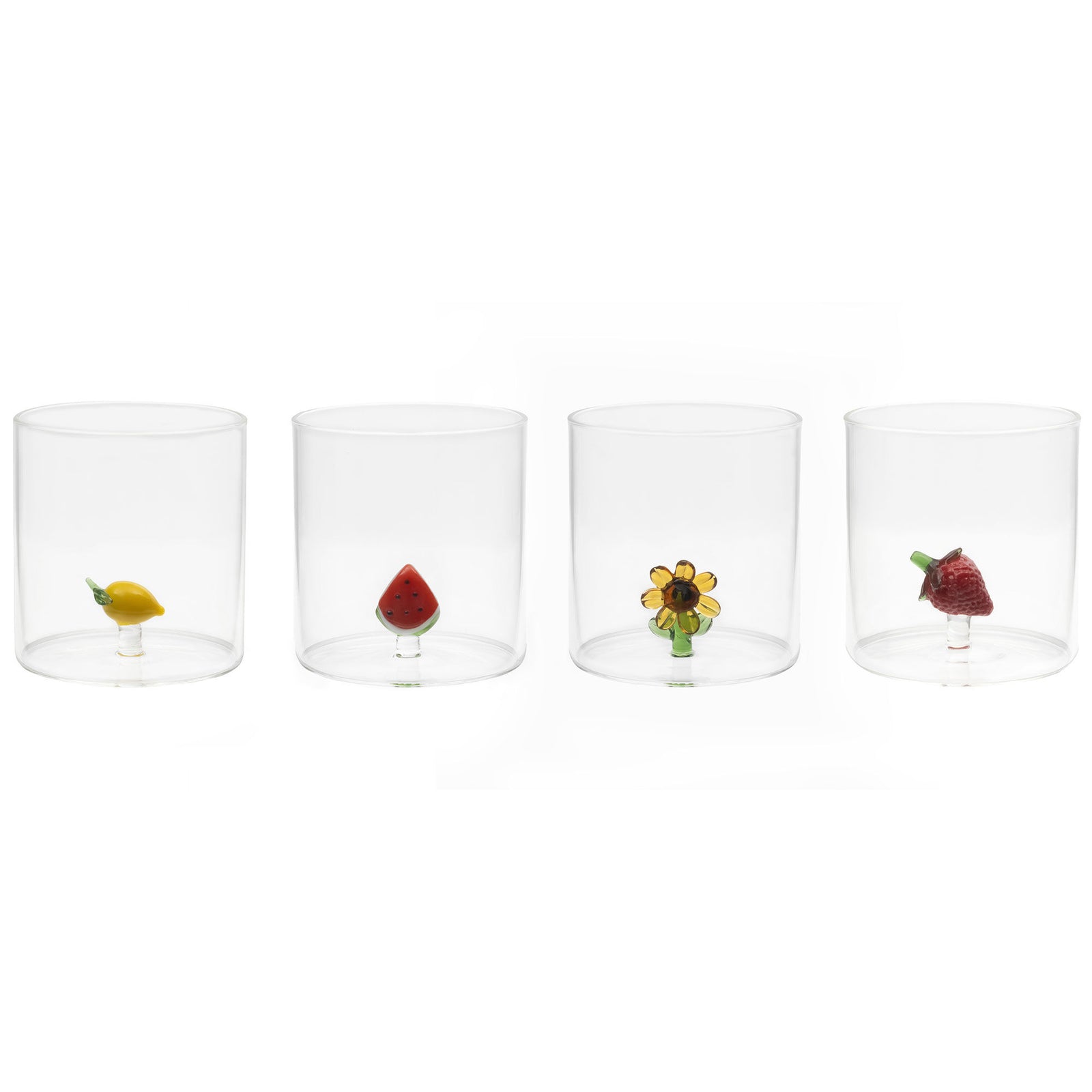 Mareld Mareld Tumblerglas 4 stk, frugttema ❤ detaljebillede i kategorien Tumblerglas