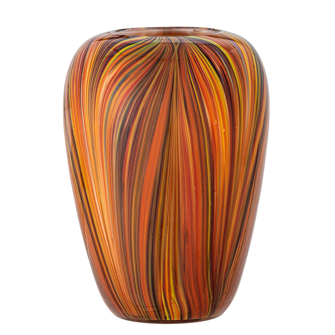 CREATIVE COLLECTION Sunny vase rund orange glas H:22,5