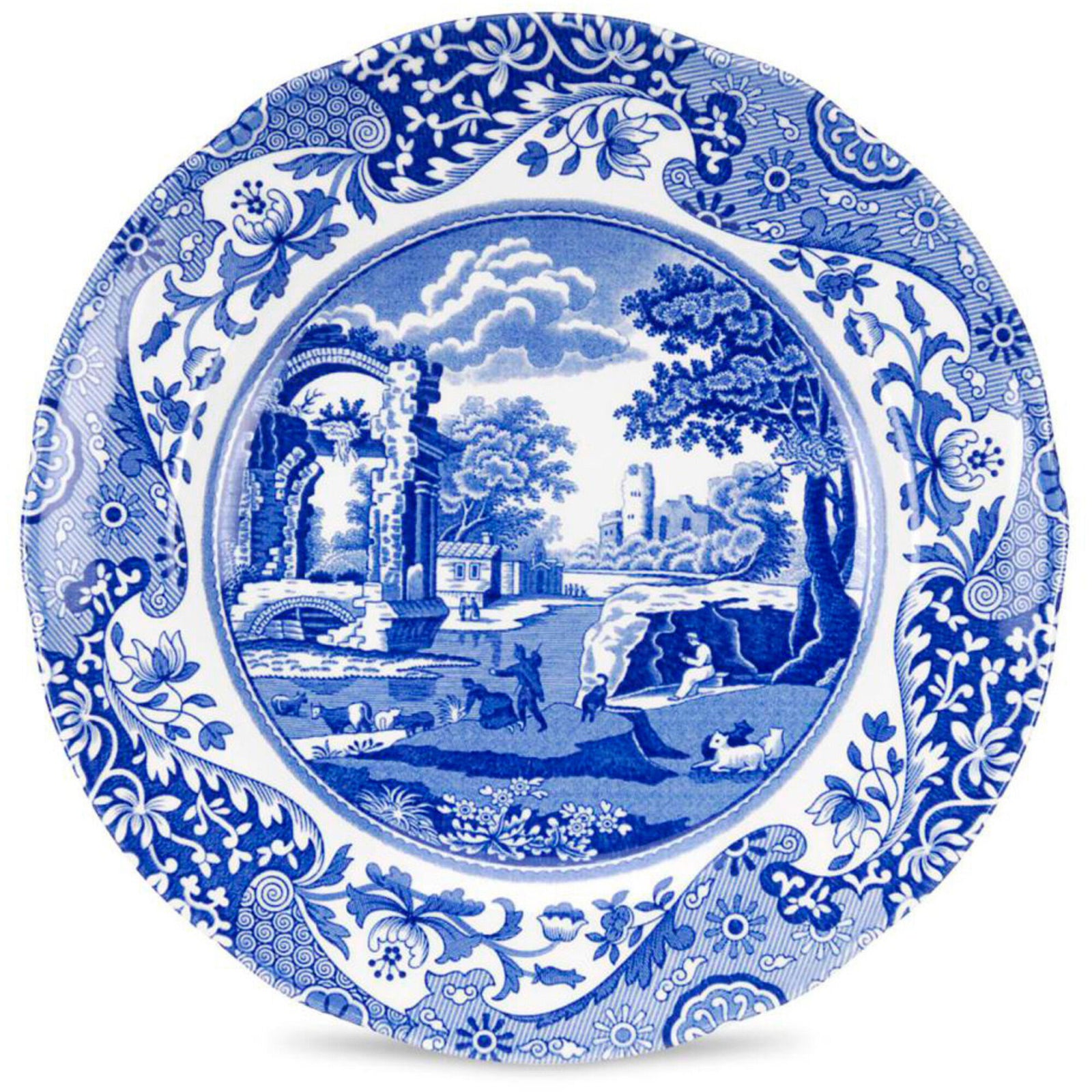 Spode Spode Desserttallerken Blue Italian, 20 cm ❤ frontbillede (Madtallerken)