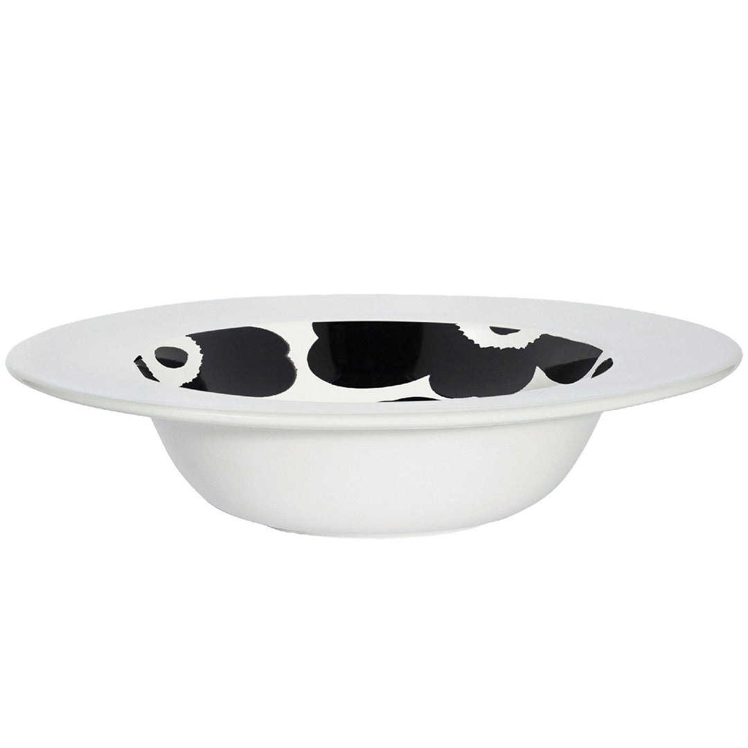 Marimekko Marimekko Unikko Syvä Lautanen dyb tallerken 20 cm, hvid/sort – produktfoto (Dyb tallerken)