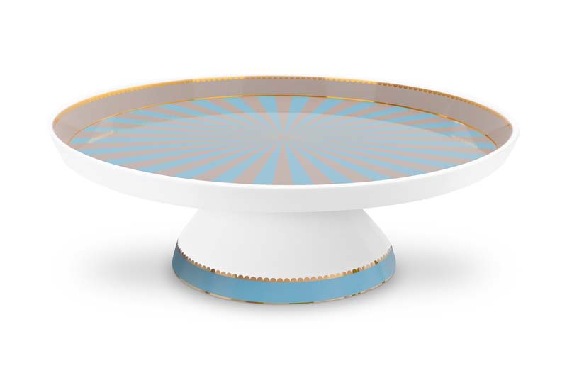 Produktbillede af Mini Cake Tray o/f Love Birds Blue-Khaki 24cm på tilbud i høj kvalitet