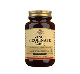 Produktbillede af Solgar Zink Picolinat 100 tab. på tilbud