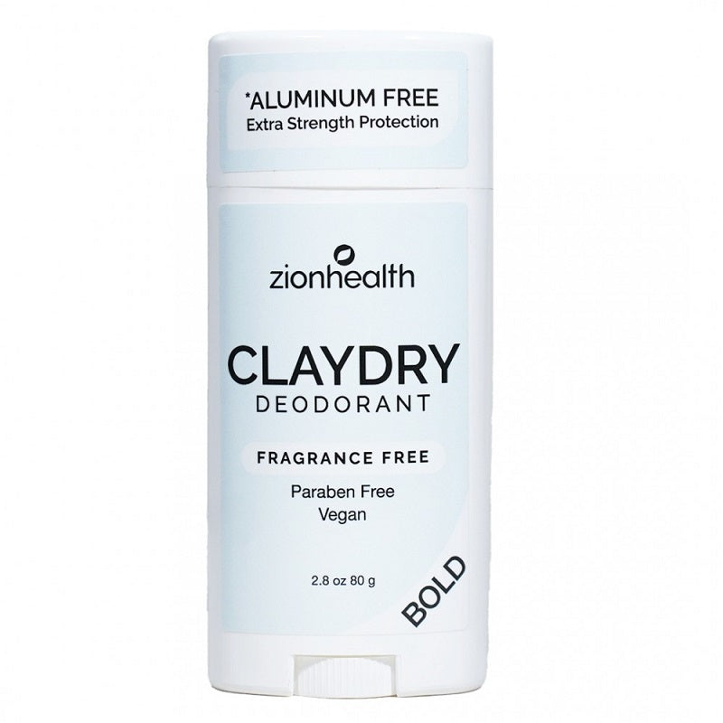 Detaljeret produktbillede af Zionhealth Bio Claydry deodorant fragrance free 80g. på tilbud