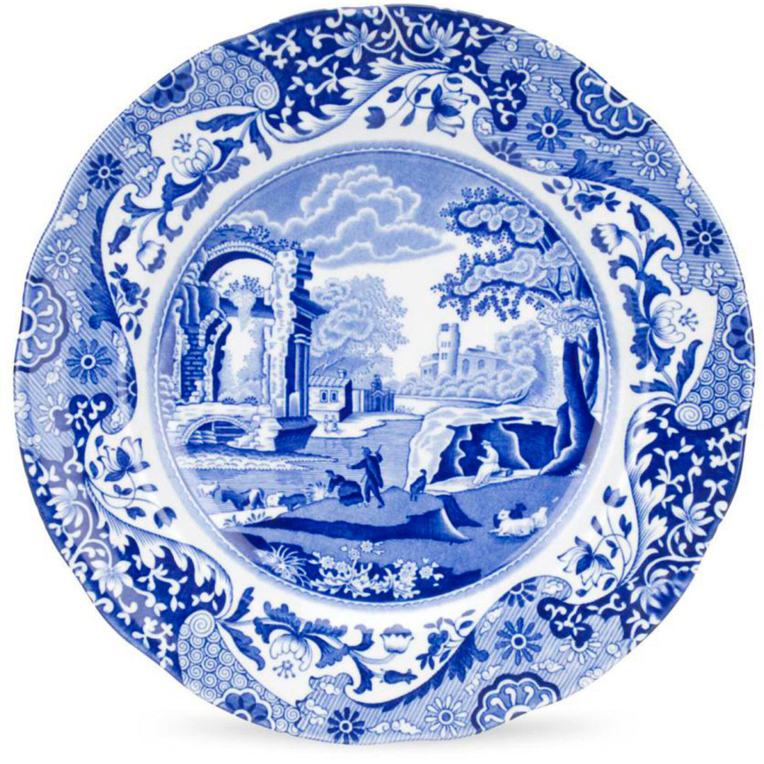 Spode Spode Desserttallerken Blue Italian, 23 cm – billede i brug (Madtallerken)