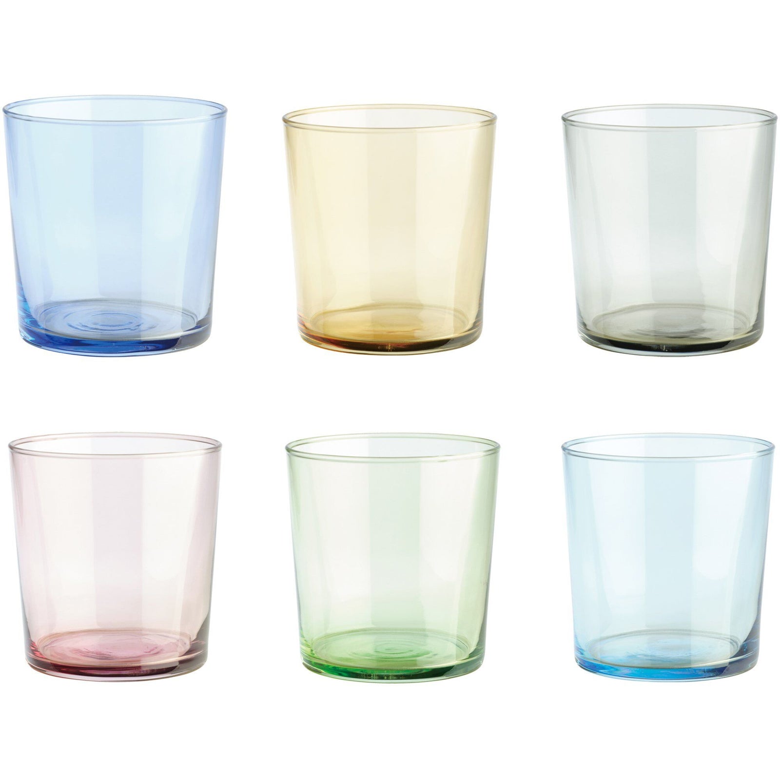 Aida Aida Drikkeglas, 34,5 cl, blandede farver, 6 stk. ❤ produktfoto i kategorien Glas
