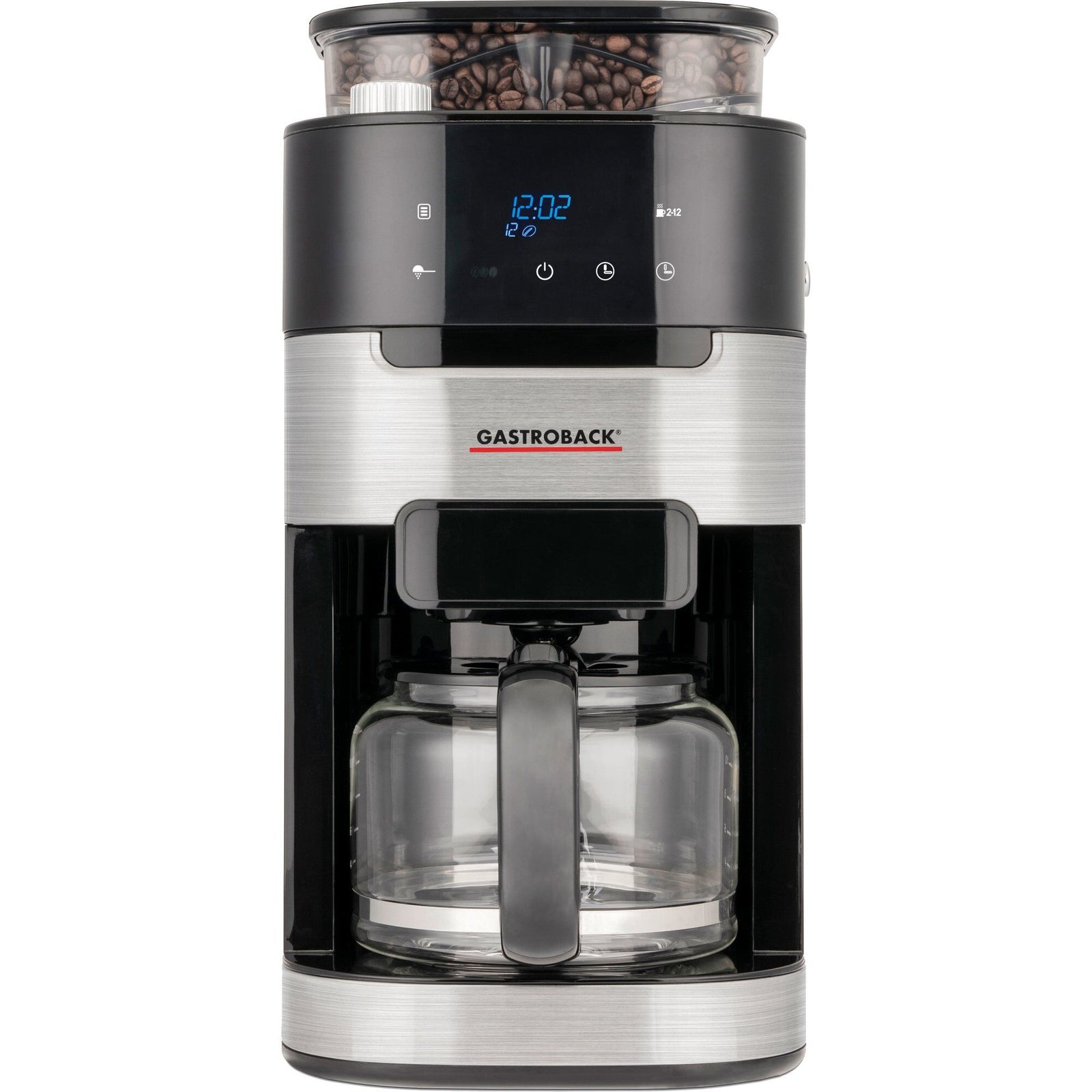 Gastroback Gastroback Grind & Brew Pro kaffemaskine med integreret kværn ❤ frontbillede (Kaffemaskiner)