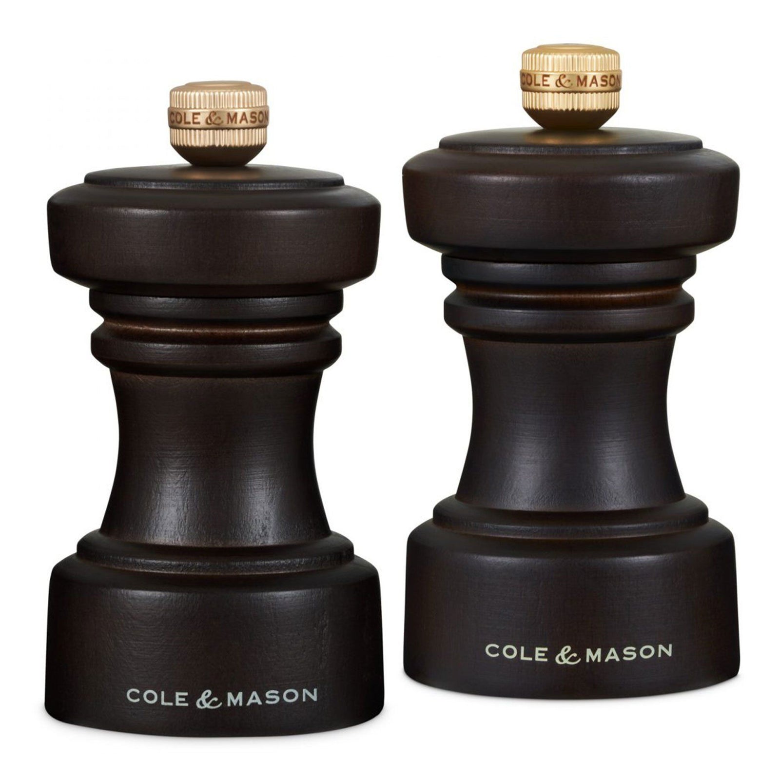 Cole & mason Cole & mason Hoxton salt og peber kværnsæt, chocolate – produktvisning (Sæt med krydderkværne)