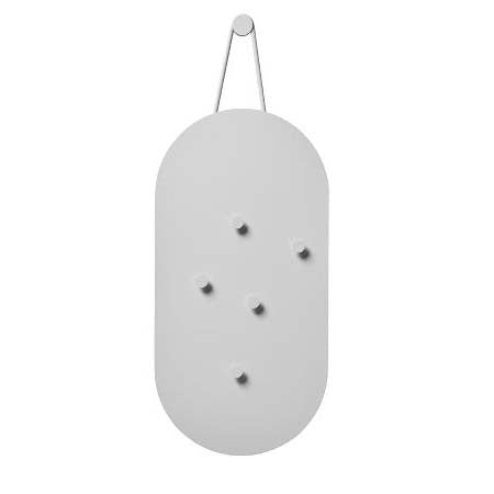 Produktbillede af ZONE Denmark Zone A-bulletin board Opslagstavle m. 5 magneter 60 x 30 cm Soft Grey i premium kvalitet