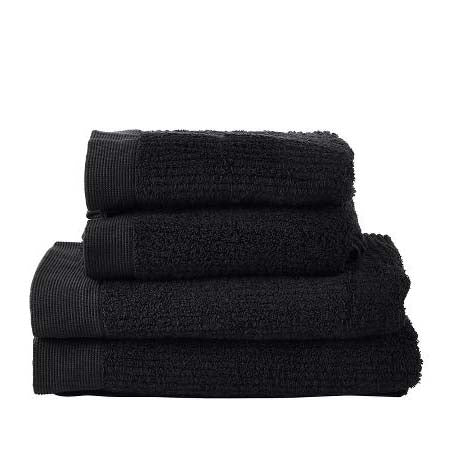 Produktbillede af ZONE Denmark Zone Classic Håndklæde 4 stk. Sort i premium kvalitet