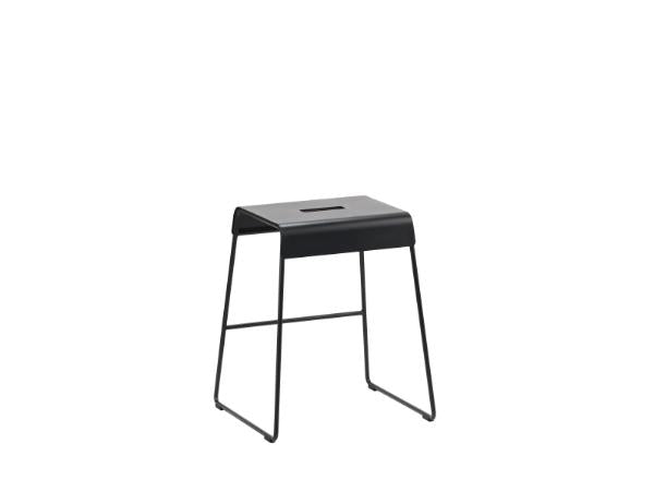 Produktbillede af ZONE Denmark Skammel 45 cm A-Stool Outdoor Black i premium kvalitet