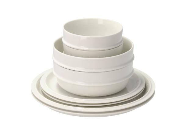 Produktbillede af ZONE Denmark Zone Sæt Eau 8 dele Offwhite Porcelæn i premium kvalitet