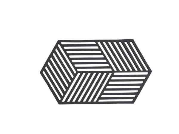 Produktbillede af ZONE Denmark Bordskåner Hexagon Black L24 i premium kvalitet