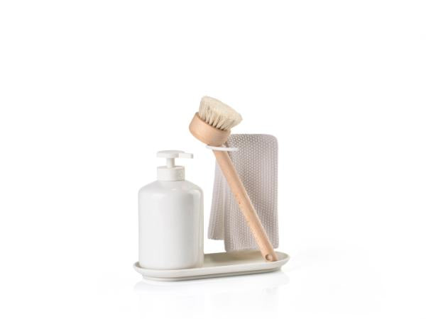 Produktbillede af ZONE Denmark Inu Opvaskesæt 20,2 x 8,8 x 21 cm Offwhite i premium kvalitet