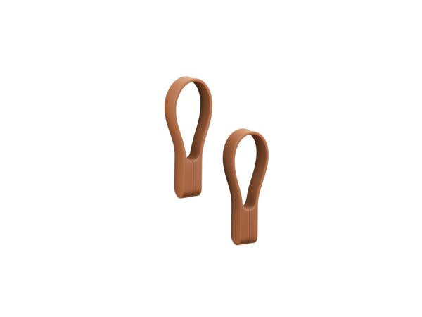 Produktbillede af ZONE Denmark Loop magnet Håndklædestrop 9 cm 2 stk. Terracotta i premium kvalitet