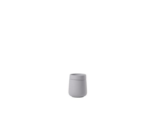 Produktbillede af ZONE Denmark Nova One Krukke med låg Dia 8,4 x 8 cm 290 ml Gull Grey i premium kvalitet