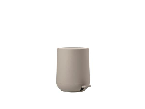 Produktbillede af ZONE Denmark Nova Pedalspand Dia 20,5 x 23,5 cm 3 liter Taupe i premium kvalitet