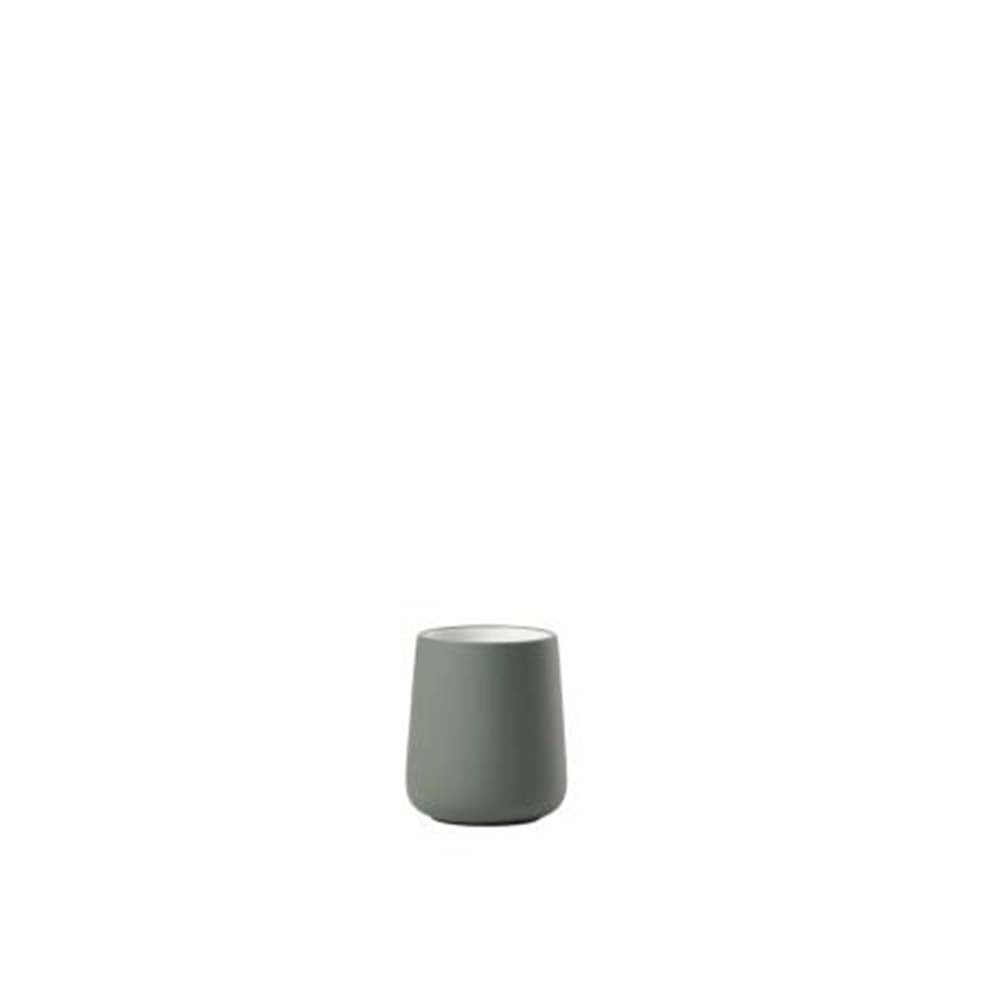 Produktbillede af ZONE Denmark Nova Tandbørstekrus Dia 8 x 10 cm Olive green i premium kvalitet
