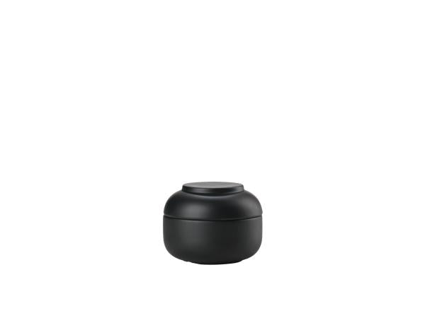 Produktbillede af ZONE Denmark Sensu Krukke med låg Dia 10 x 7,5 cm Sort i premium kvalitet