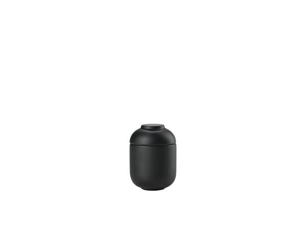 Produktbillede af ZONE Denmark Sensu Krukke med låg Dia 6 x 7,8 cm Sort i premium kvalitet