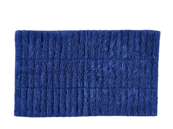 Produktbillede af ZONE Denmark Tiles Bademåtte 80 x 50 cm Mørke blå i premium kvalitet