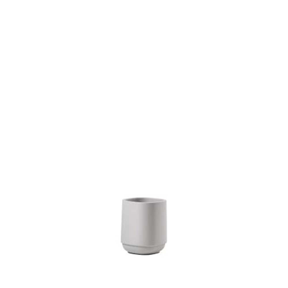 Produktbillede af ZONE Denmark Time Tandbørstekrus 8 x 8 x 9,8 cm Soft Grey i premium kvalitet
