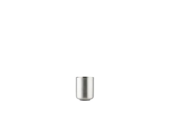 Produktbillede af ZONE Denmark Ume Tandbørstekrus Dia 8,3 x 10,3 cm Børstet stål i premium kvalitet