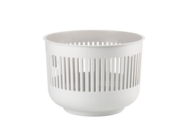 Produktbillede af ZONE Denmark Ume Vasketøjskurv Dia 40 x 29,2 cm Soft Grey i premium kvalitet